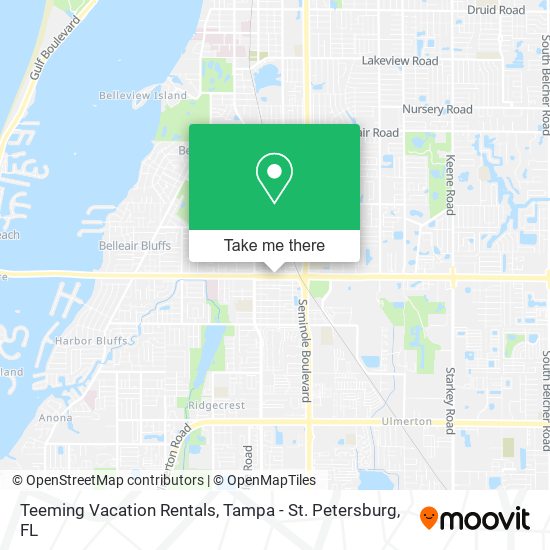 Mapa de Teeming Vacation Rentals