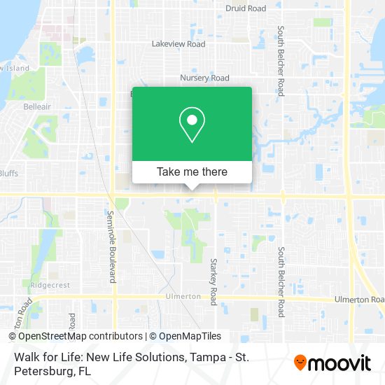 Walk for Life: New Life Solutions map