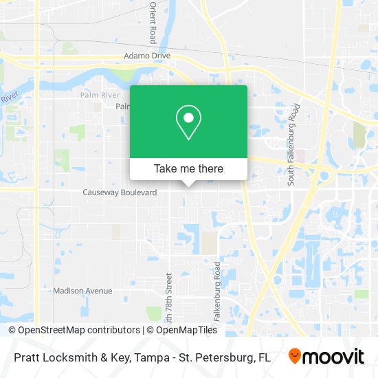 Mapa de Pratt Locksmith & Key