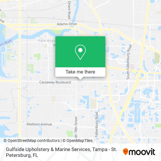 Mapa de Gulfside Upholstery & Marine Services