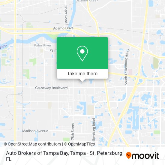 Mapa de Auto Brokers of Tampa Bay
