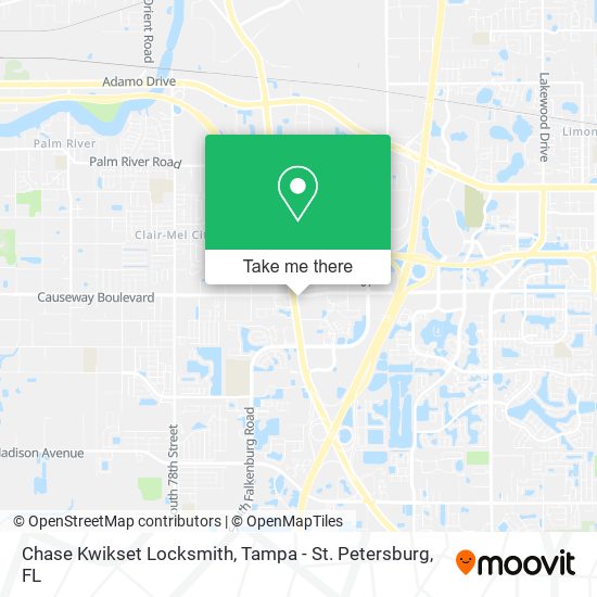 Mapa de Chase Kwikset Locksmith