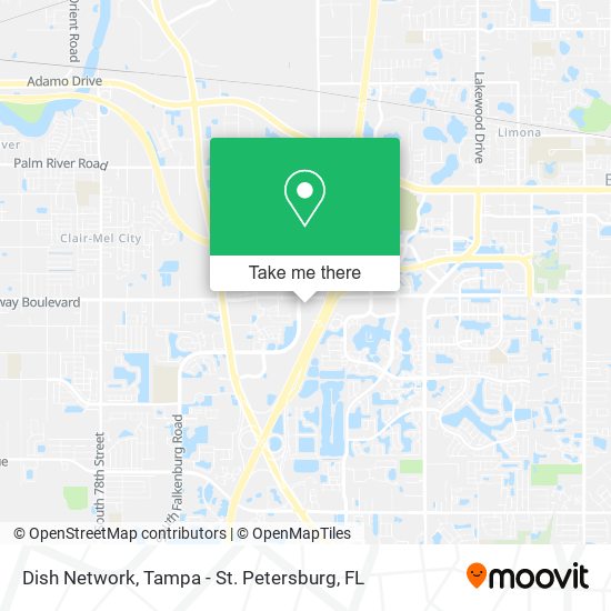 Mapa de Dish Network