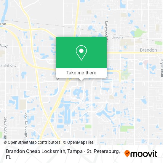 Brandon Cheap Locksmith map