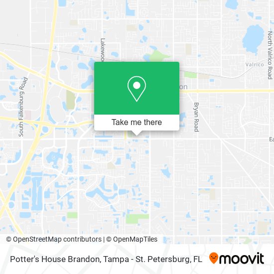 Potter's House Brandon map