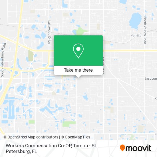 Mapa de Workers Compensation Co-OP