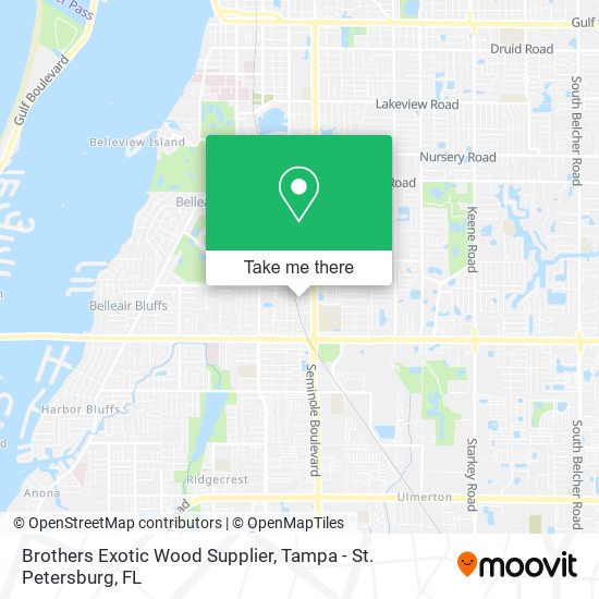 Brothers Exotic Wood Supplier map