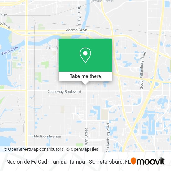 Mapa de Nación de Fe Cadr Tampa
