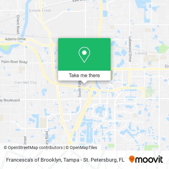 Francesca's of Brooklyn map
