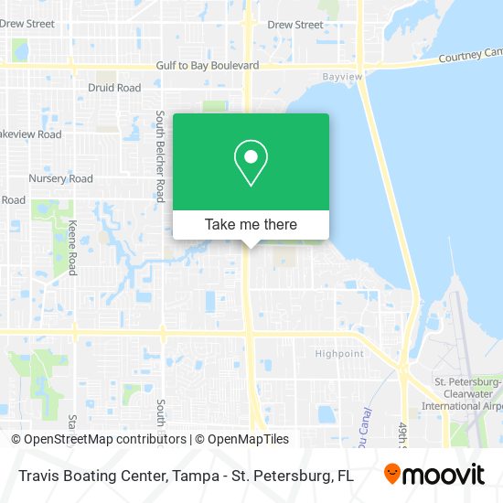 Travis Boating Center map