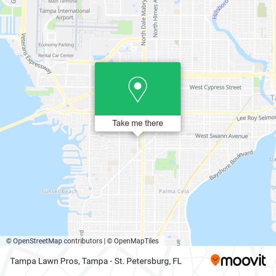 Tampa Lawn Pros map