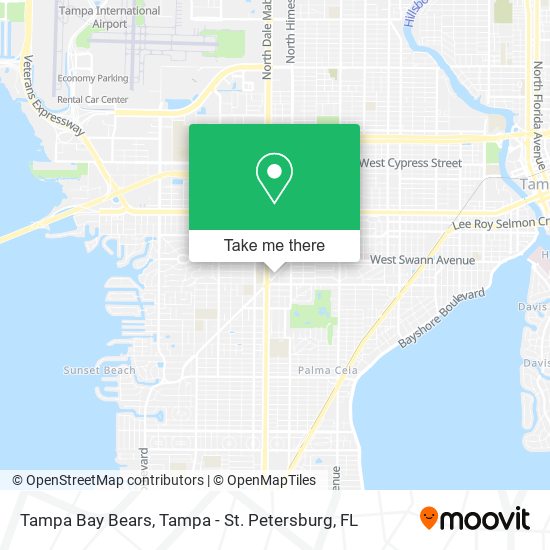 Tampa Bay Bears map