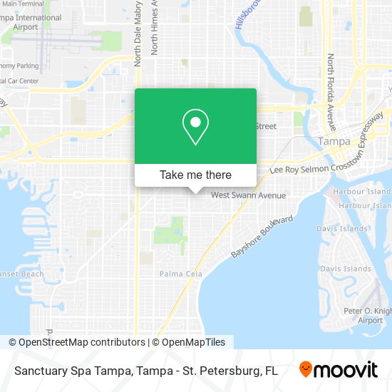 Sanctuary Spa Tampa map