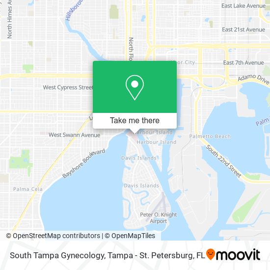 South Tampa Gynecology map