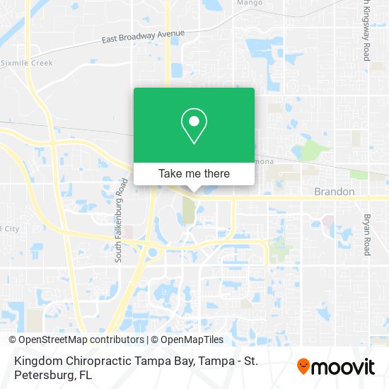 Kingdom Chiropractic Tampa Bay map