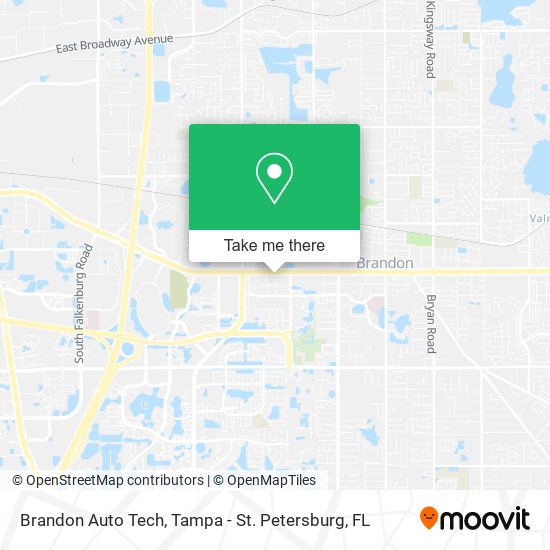 Brandon Auto Tech map