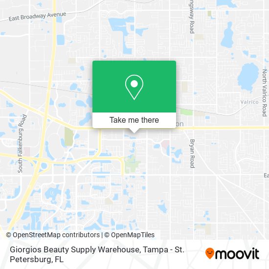 Mapa de Giorgios Beauty Supply Warehouse