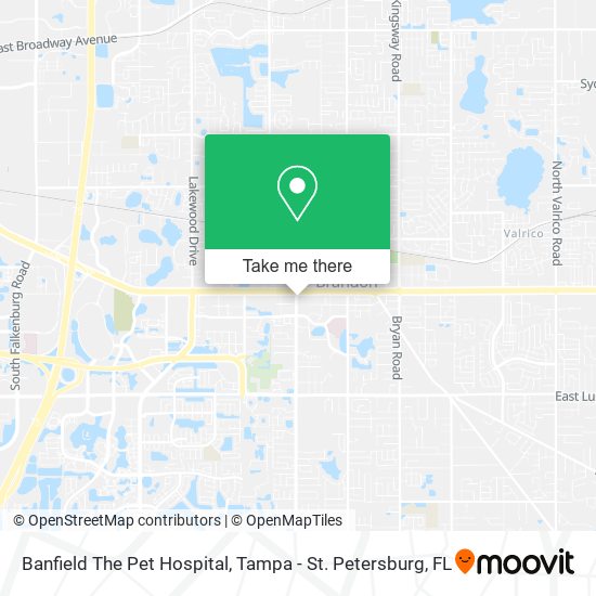 Mapa de Banfield The Pet Hospital