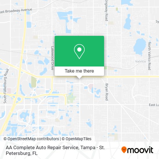 AA Complete Auto Repair Service map