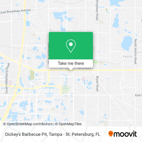 Dickey's Barbecue Pit map
