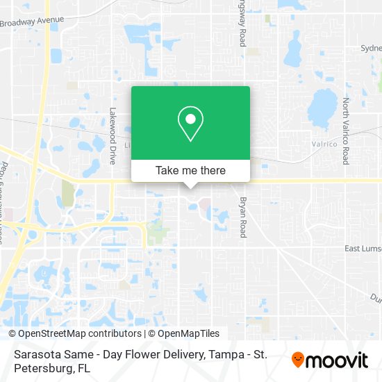 Sarasota Same - Day Flower Delivery map