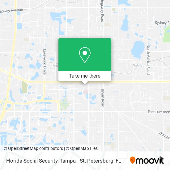 Florida Social Security map