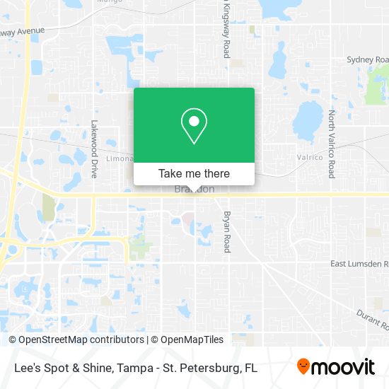 Lee's Spot & Shine map