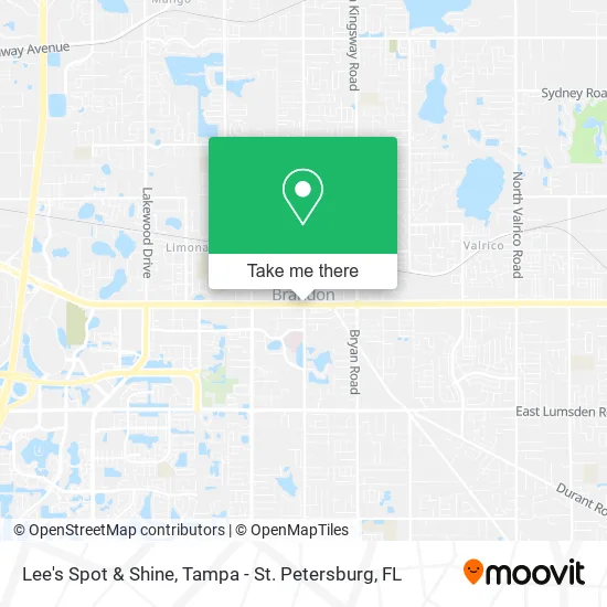 Lee's Spot & Shine map