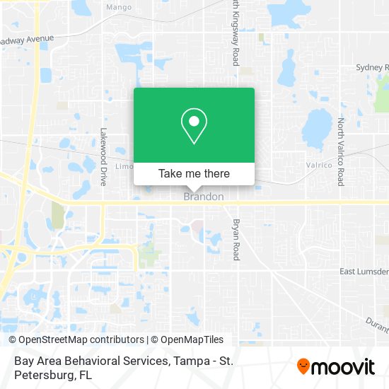 Bay Area Behavioral Services map