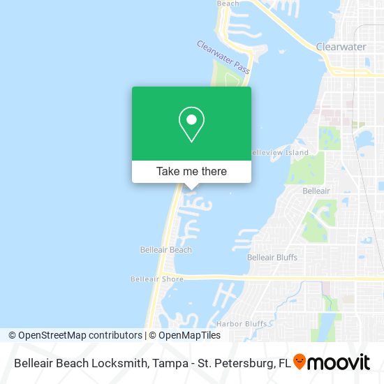 Mapa de Belleair Beach Locksmith