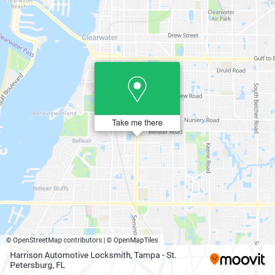 Harrison Automotive Locksmith map