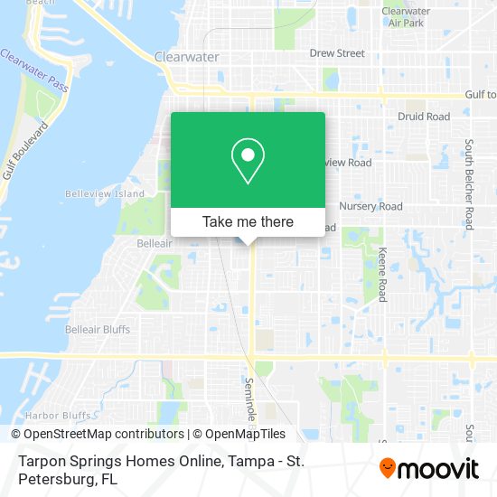 Tarpon Springs Homes Online map