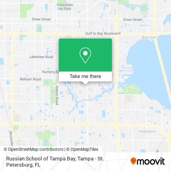 Russian School of Tampa Bay map