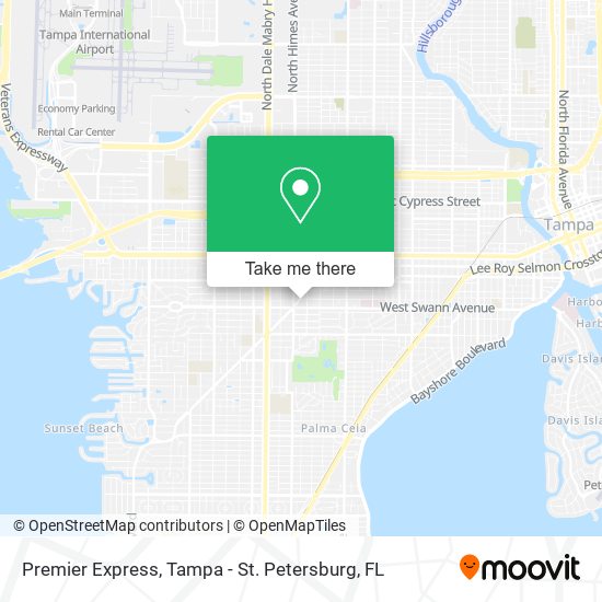 Premier Express map