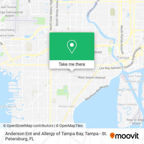 Anderson Ent and Allergy of Tampa Bay map