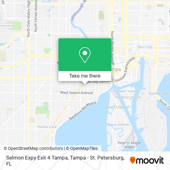 Selmon Expy Exit 4 Tampa map