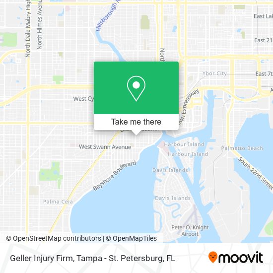 Mapa de Geller Injury Firm