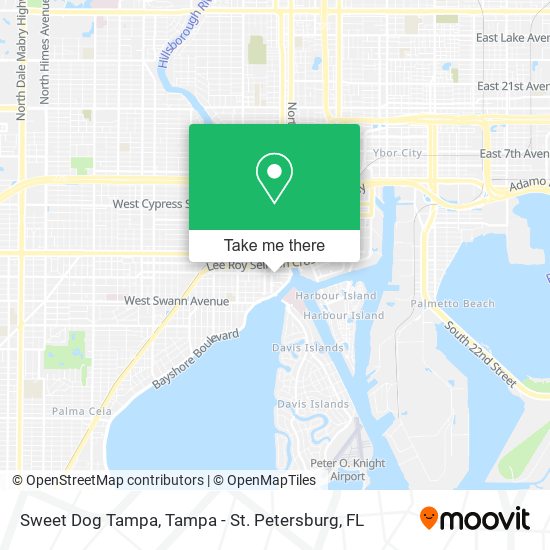 Sweet Dog Tampa map