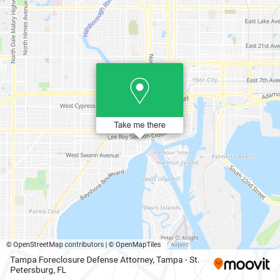 Mapa de Tampa Foreclosure Defense Attorney