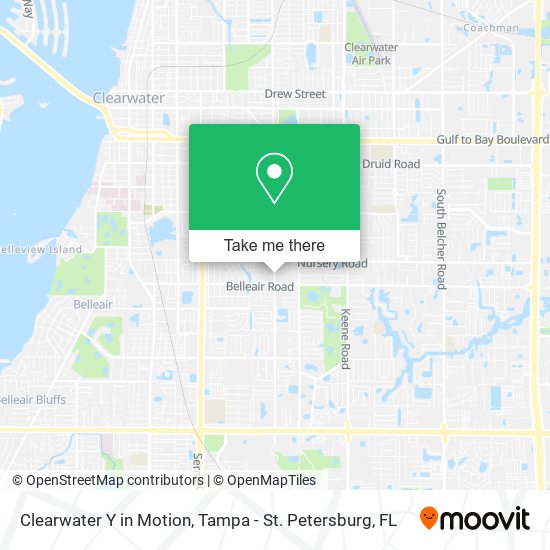 Clearwater Y in Motion map