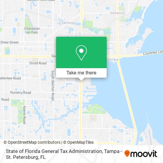 State of Florida General Tax Administration map