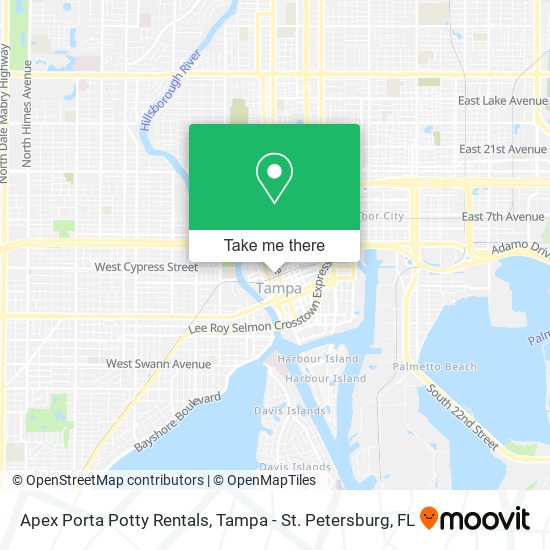 Apex Porta Potty Rentals map