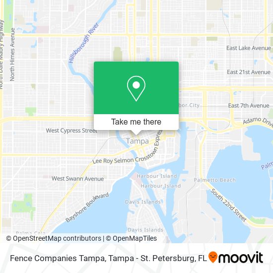 Mapa de Fence Companies Tampa