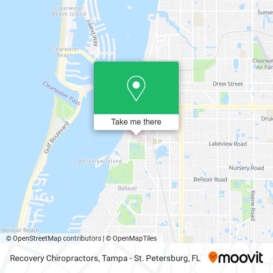 Recovery Chiropractors map