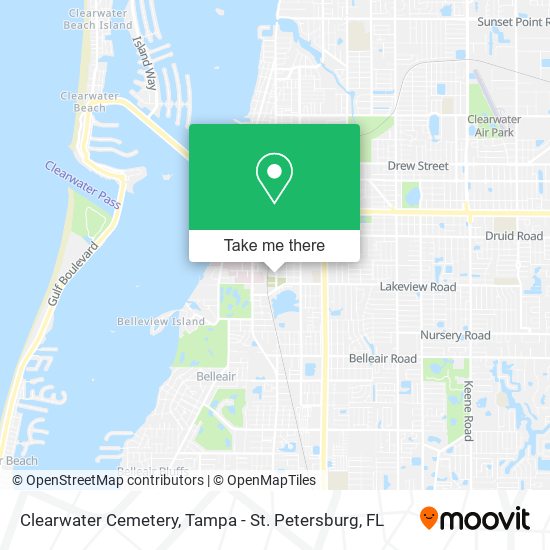 Clearwater Cemetery map