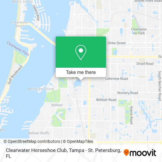 Clearwater Horseshoe Club map