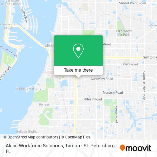 Akins Workforce Solutions map