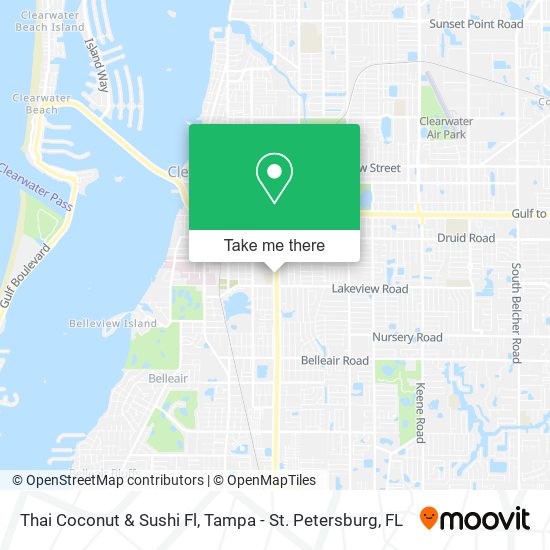 Thai Coconut & Sushi Fl map