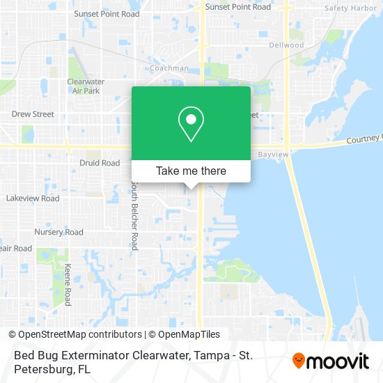 Bed Bug Exterminator Clearwater map