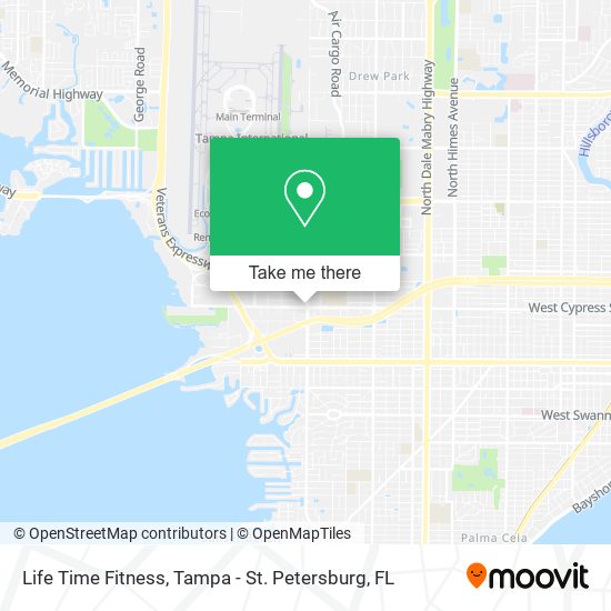 Mapa de Life Time Fitness